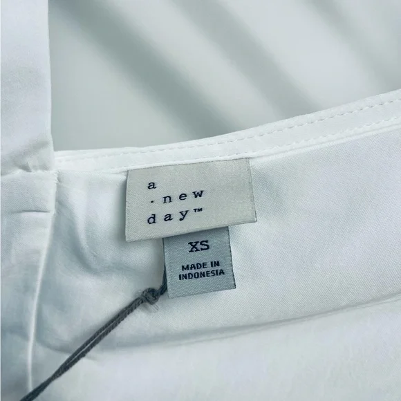 A New Day Dress Size XS Women’s Casual Or Evening Maxi White V-Neck - Picture 10 of 11